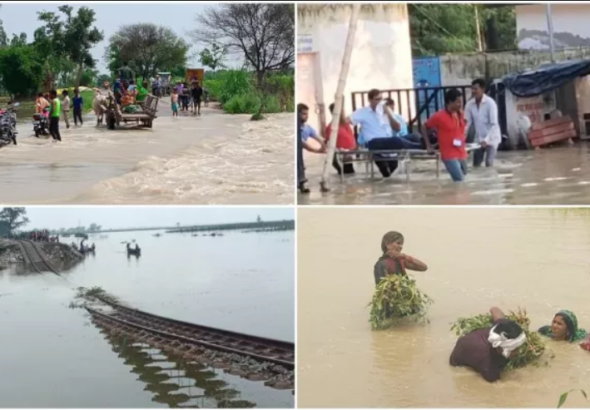 यूपी में 70 साल पुरानी कोठी 3 सेकंड में ढही